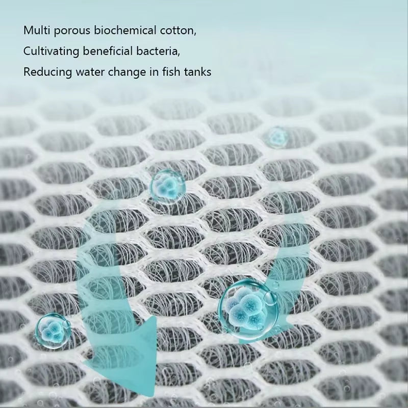 15D Aquarium Fish Tank Filter Bio Sponge No Glue Foam Biochemical Cotton Aquarium Filtration Accessories 15 Layers