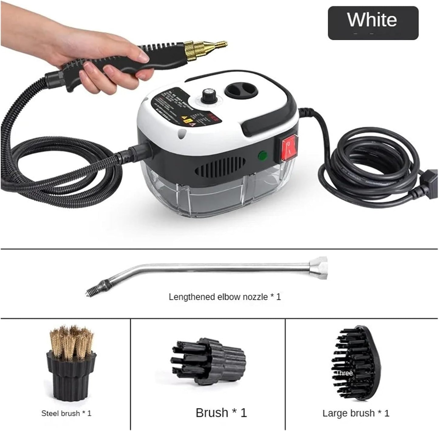 2500W Steam Cleaner High Temperature Jet Washer Range Hood for Kitchen Air Conditioner Car Cleaning Machine Home Appliances