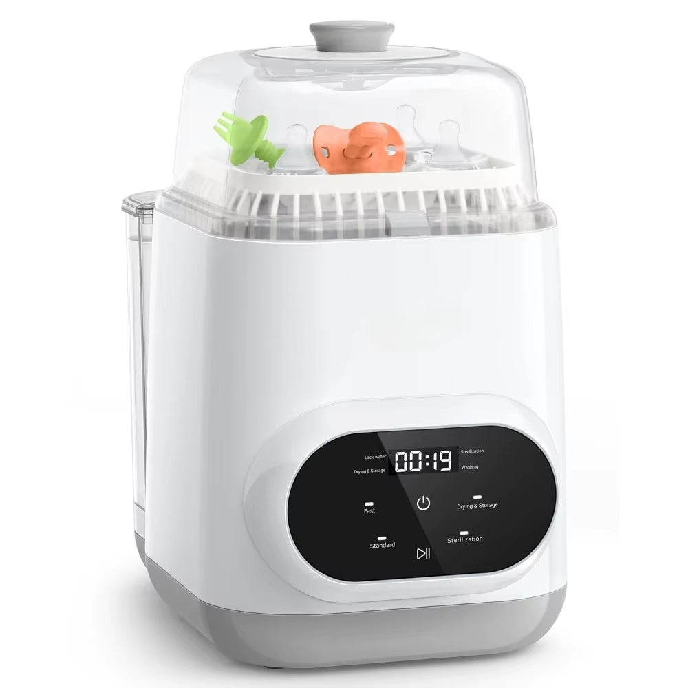 Revolutionize Baby Care with the EaseClean Bottle Washer Pro - The Ultimate All-in-One Washer, Sterilizer, and Dryer for Bottles and Baby Essentials