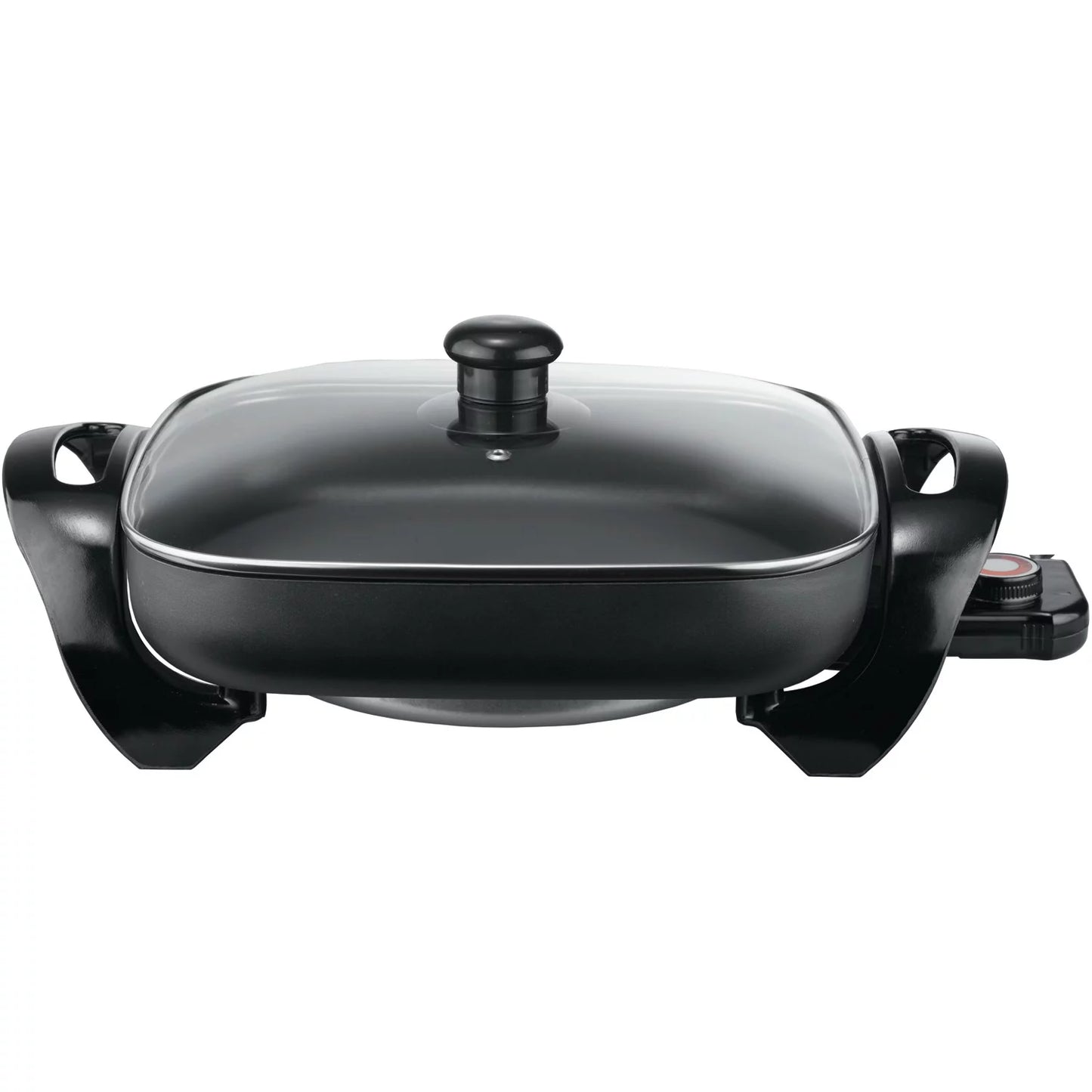 Nonstick Electric Skillet with Glass Lid, 12 Inch, 1300W Fast Heating Cooking Pan