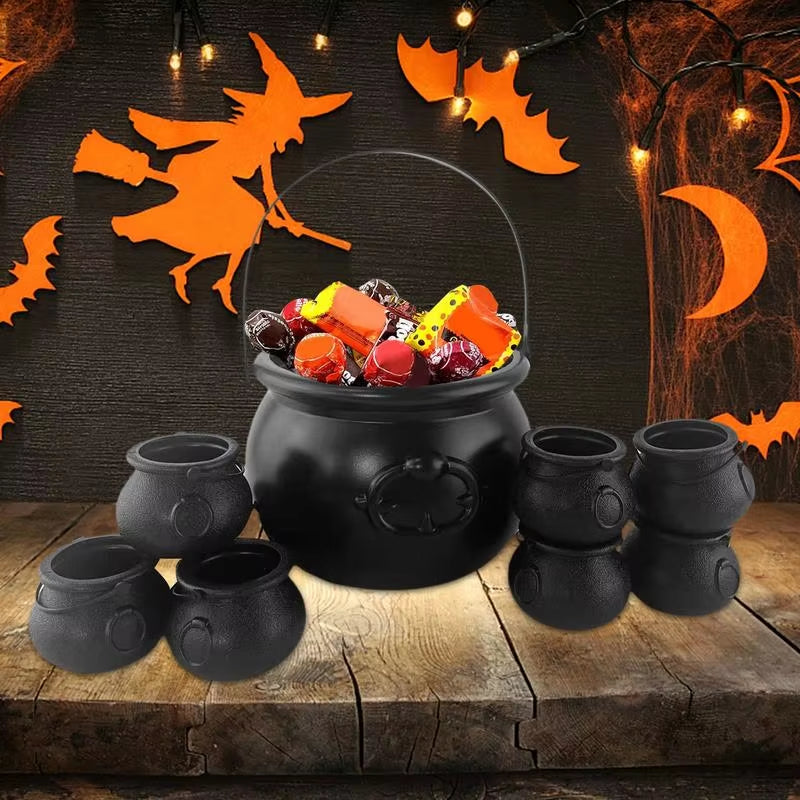 Halloween Cauldron Halloween Candy Holder Bowl Candy Holder Serving Cauldron for Halloween Home Decoration Set of 9 Candy Bowl