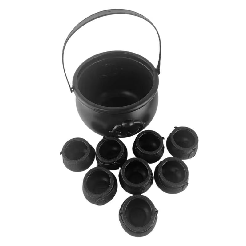 Halloween Cauldron Halloween Candy Holder Bowl Candy Holder Serving Cauldron for Halloween Home Decoration Set of 9 Candy Bowl