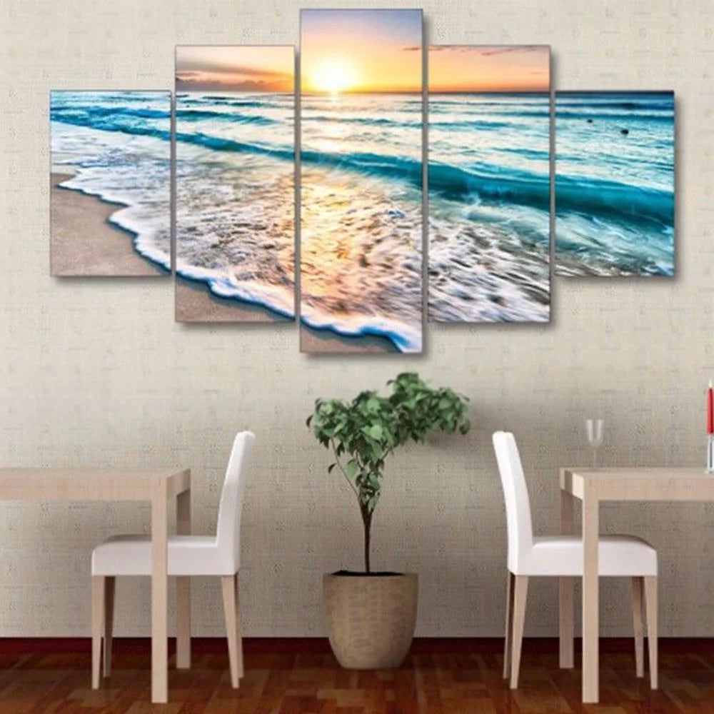 Modern Wall Art Canvas Print Unframed – Oil Painting Style Home Decor