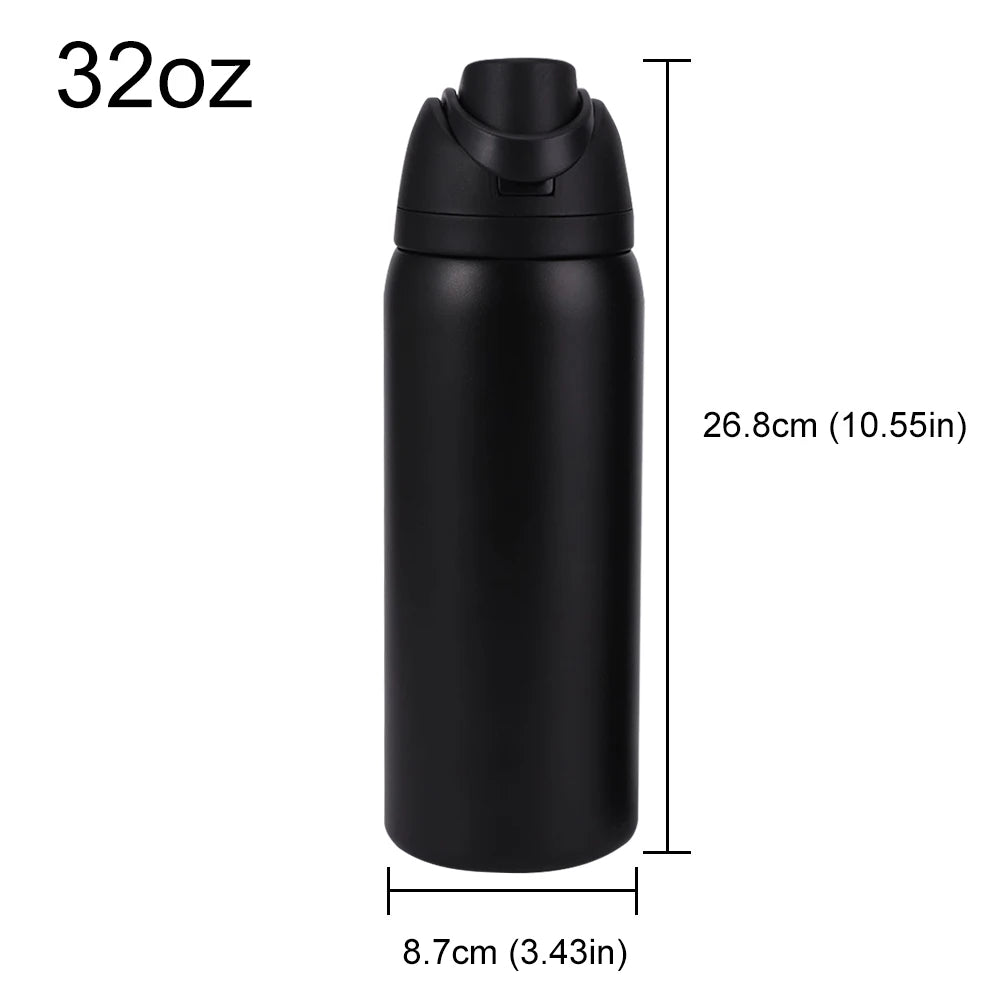 Owala Freesip Insulated Stainless Steel Water Bottle 32/24/19OZ Double-Layer Kettle with Straw Vacuum Flasks for Sports Travel