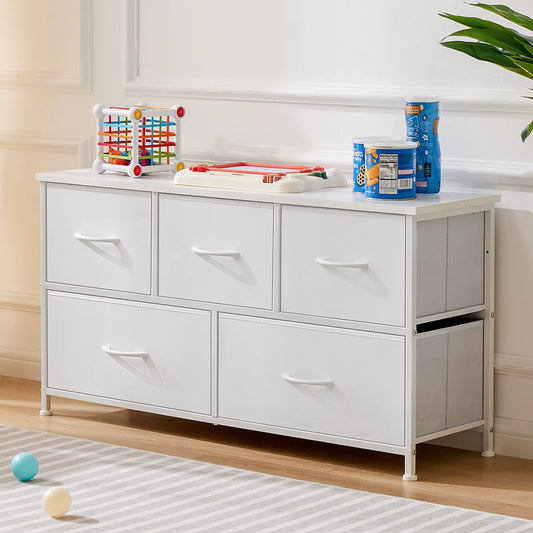 Wardrobes for Bedroom with 5/7/10 White Lover Fabric Drawers Chest Wardrobe Closet for Storage Cabinet Bedroom of Furniture