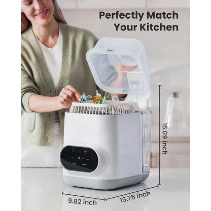 Revolutionize Baby Care with the EaseClean Bottle Washer Pro - The Ultimate All-in-One Washer, Sterilizer, and Dryer for Bottles and Baby Essentials