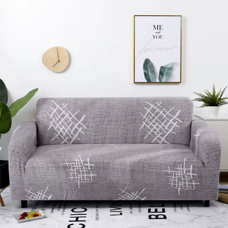 Stretch Plaid Sofa Slipcover Elastic Sofa Covers for Living Room Funda Sofa Chair Couch Cover Home Decor 1/2/3/4-Seater