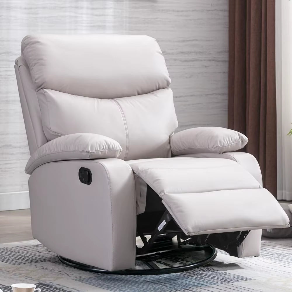 Comfortable Swivel Rocker Recliner Chair for Small Spaces - Perfect Manual Recliner for Relaxation