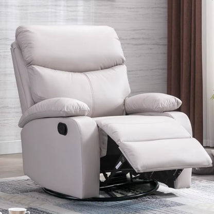 Comfortable Swivel Rocker Recliner Chair for Small Spaces - Perfect Manual Recliner for Relaxation