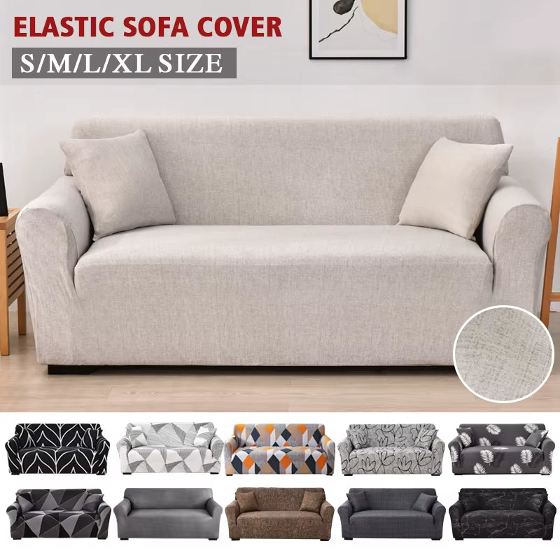Stretch Plaid Sofa Slipcover Elastic Sofa Covers for Living Room Funda Sofa Chair Couch Cover Home Decor 1/2/3/4-Seater