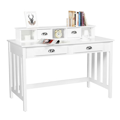 Writing Desk Home Office Computer Desk,White