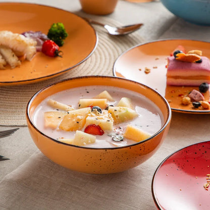 Joyfulworld Aagman 16-Piece Stoneware Dinnerware Set for 4 | Dishwasher Safe