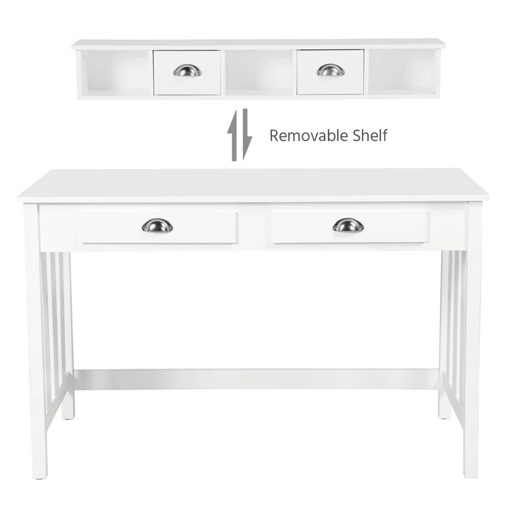 Writing Desk Home Office Computer Desk,White