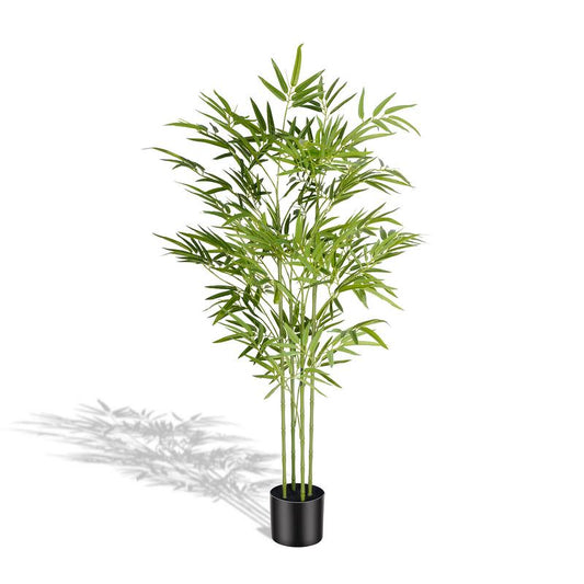 Tall Artificial Bamboo Plant 4/5/6 Ft, Maintenance-Free Indoor Green Decoration