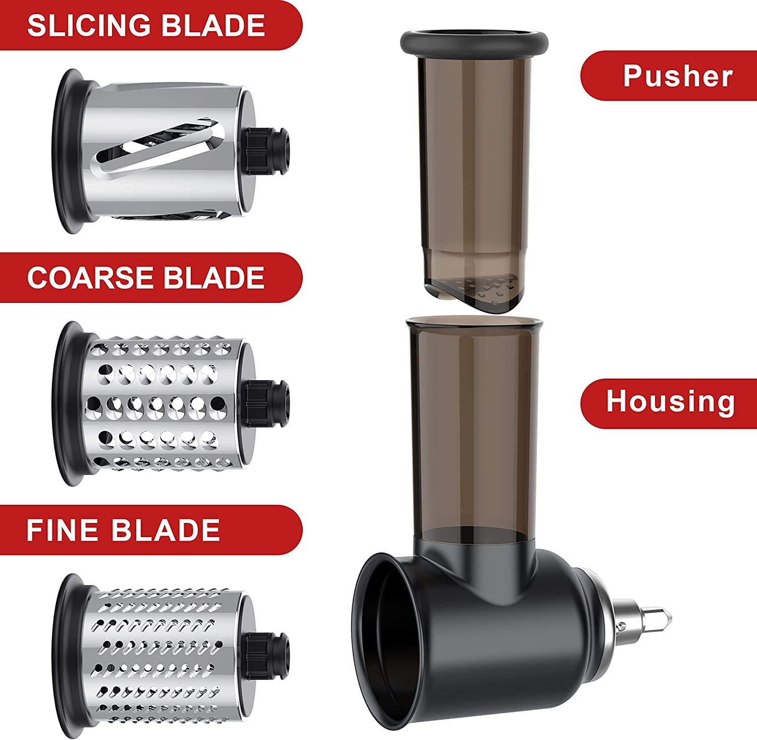 Slicer Shredder Attachment for Kitchenaid Stand Mixer Cheese Grater Attachments