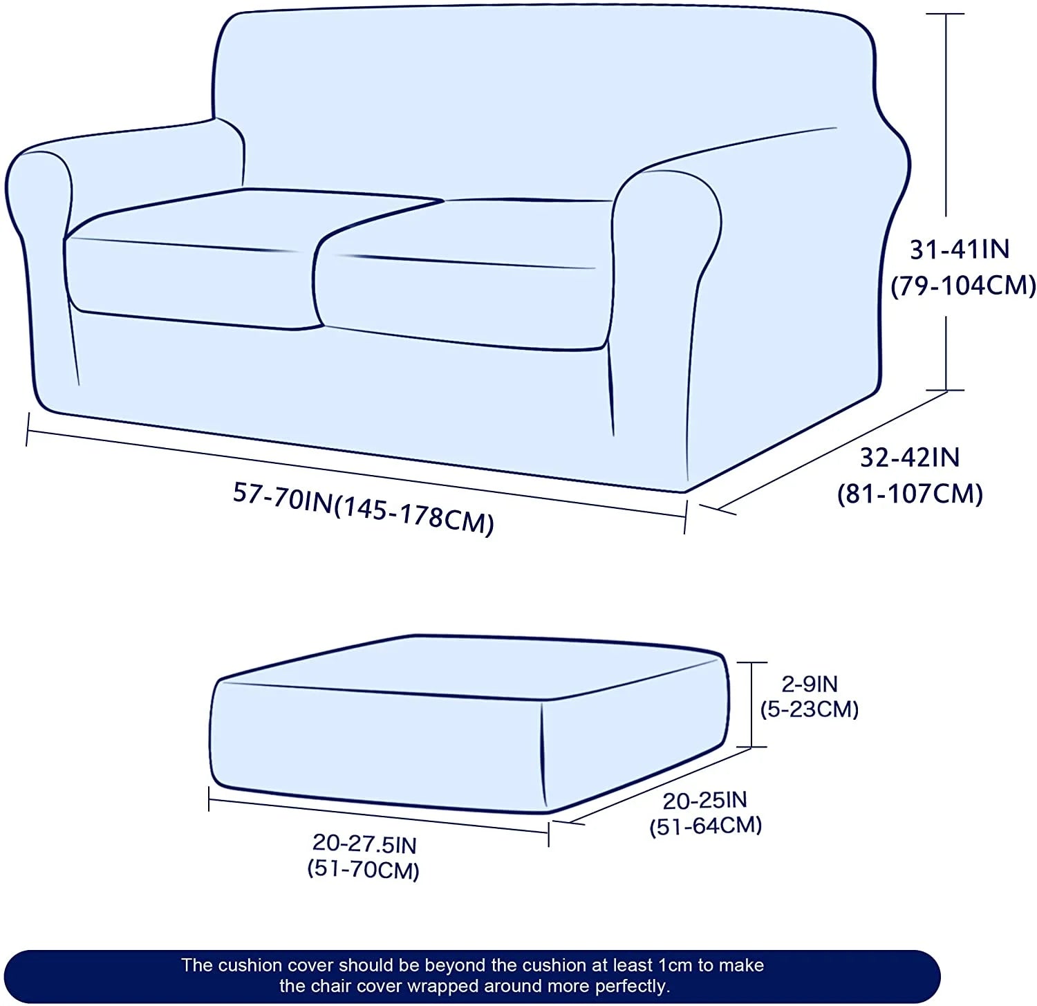 3-Piece High Spandex Textured Grid Sofa Slipcover, Separate Cushion Cover(Wine, Loveseat)