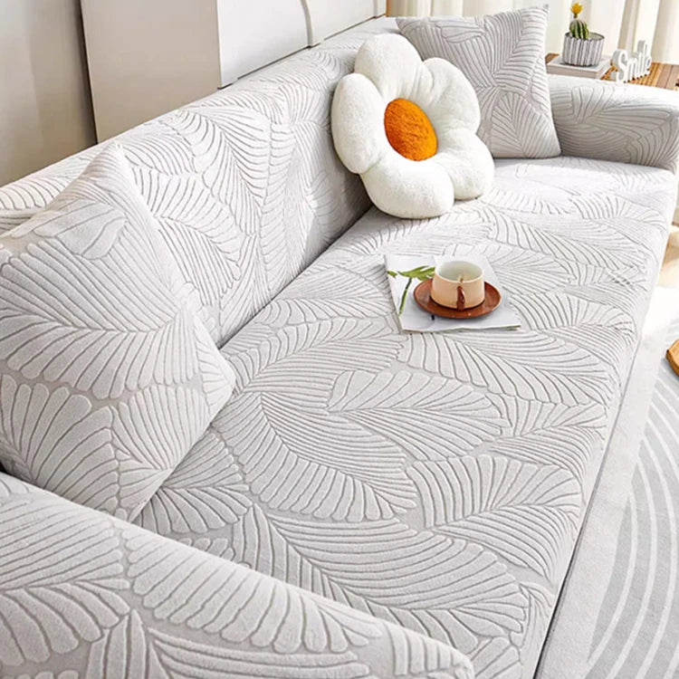 Jacquard Velvet Sofa Cover Four Seasons Universal Cover Anti-Cat Scratch Velvet Sofa Cover for Living Room 1/2/3/4 Seater