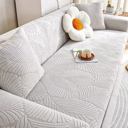 Jacquard Velvet Sofa Cover Four Seasons Universal Cover Anti-Cat Scratch Velvet Sofa Cover for Living Room 1/2/3/4 Seater