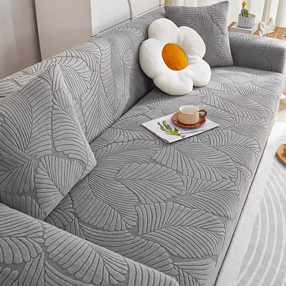 Jacquard Velvet Sofa Cover Four Seasons Universal Cover Anti-Cat Scratch Velvet Sofa Cover for Living Room 1/2/3/4 Seater