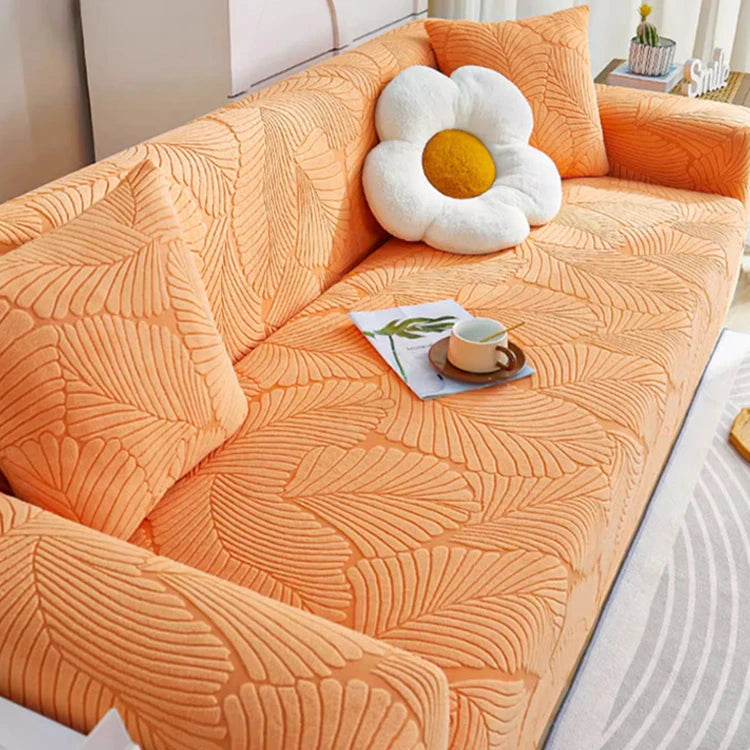 Jacquard Velvet Sofa Cover Four Seasons Universal Cover Anti-Cat Scratch Velvet Sofa Cover for Living Room 1/2/3/4 Seater