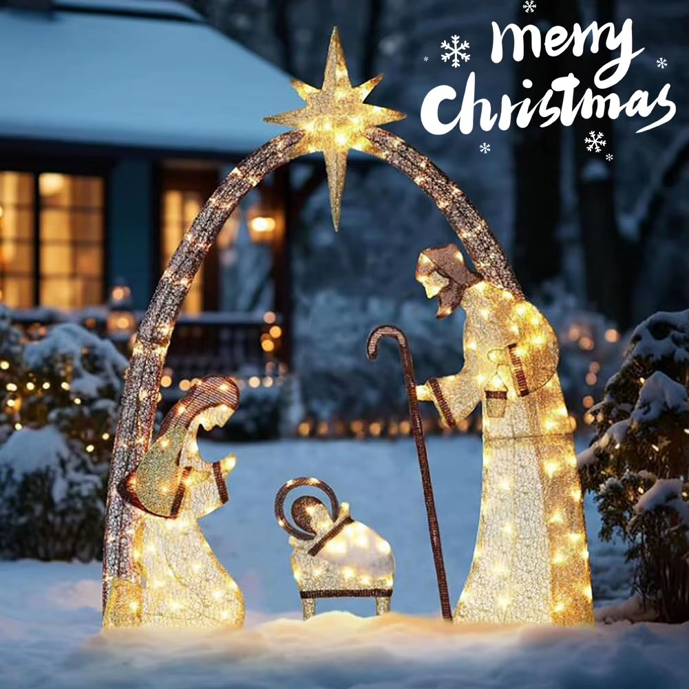 Nativity Scene Christmas Decor Jesus Nativity Scene outside Christmas Decor for Xmas outside Yard Garden Holiday Decor