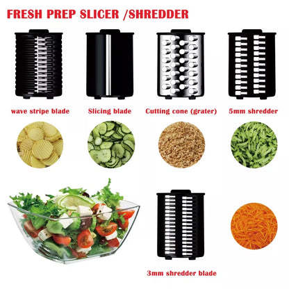 Food Grater Slicer Shredder Chopper Attachment Accessories for Kitchenaid Stand Mixer with 5 Blade