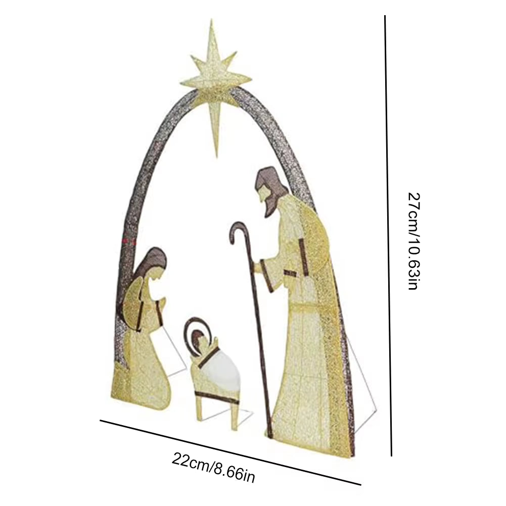 Nativity Scene Christmas Decor Jesus Nativity Scene outside Christmas Decor for Xmas outside Yard Garden Holiday Decor