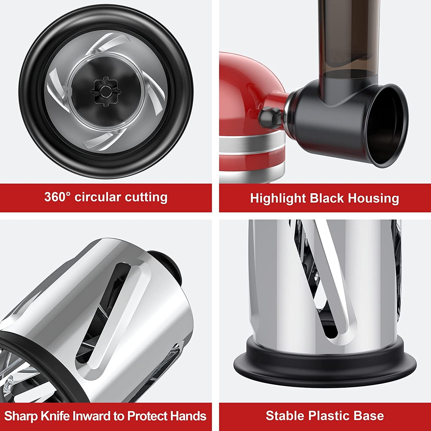 Slicer Shredder Attachment for Kitchenaid Stand Mixer Cheese Grater Attachments