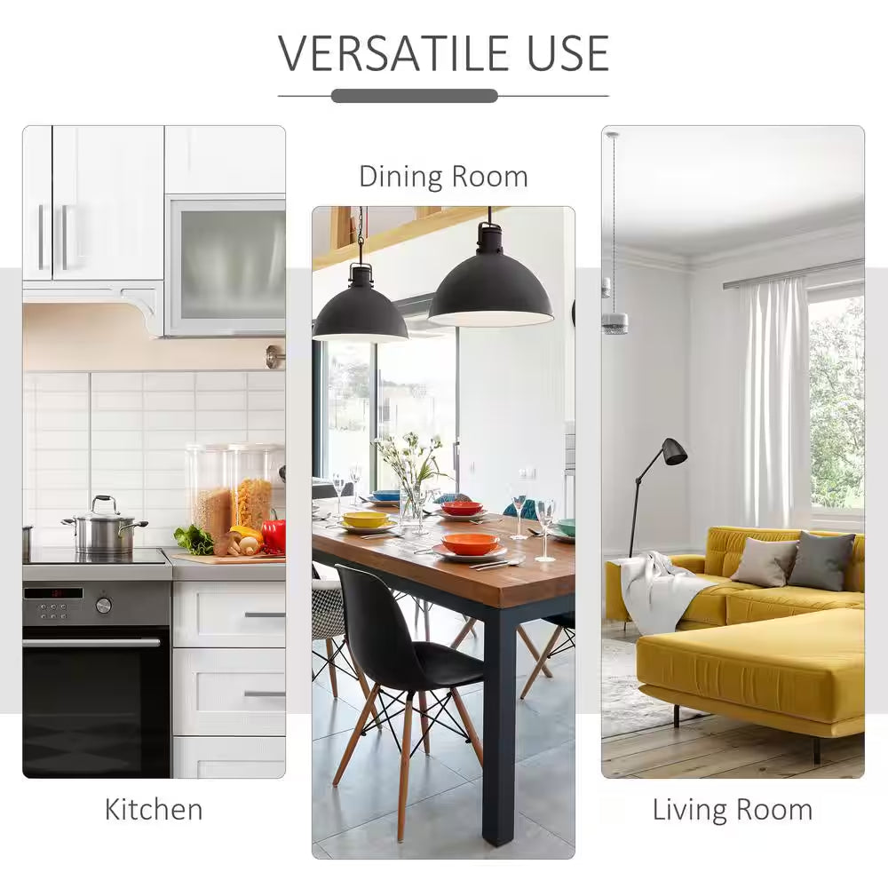 White Rolling Kitchen Island Cart – Mobile Storage Cabinet with 3 Drawers, Adjustable Shelf, Spice Rack & Towel Bar