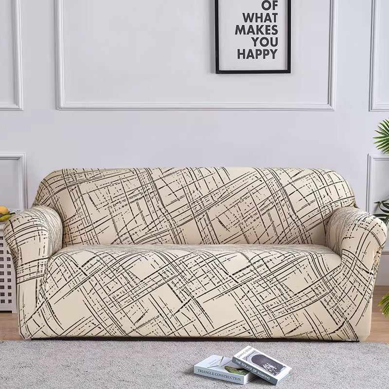 Stretch Plaid Sofa Slipcover Elastic Sofa Covers for Living Room Funda Sofa Chair Couch Cover Home Decor 1/2/3/4-Seater