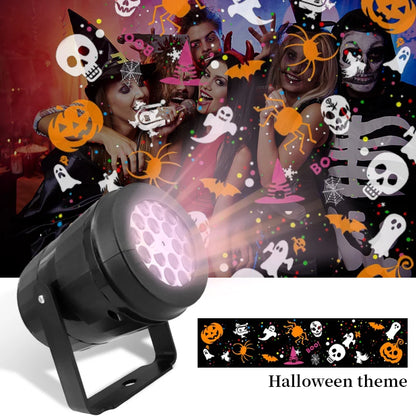 USB Power Halloween Decoration Projector Light Pumpkin Spider Bat Dynamic Pattens Projector Night Light for Bedroom Room Party