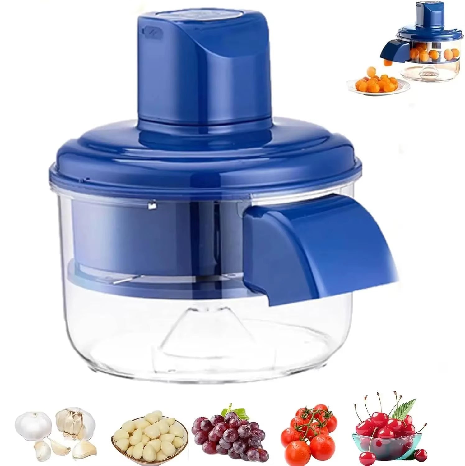 Automatic Electric Machine for Peeling Grapes, Skin Dissolving Hands-Free for Berries and Fruits, Fruit Preparation Tool, Easy P