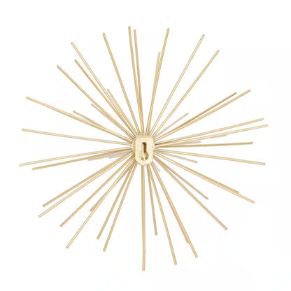 Gold Metal 3D Starburst Wall Decor Set of 3 | Modern Home Accent | Joyfulworld 