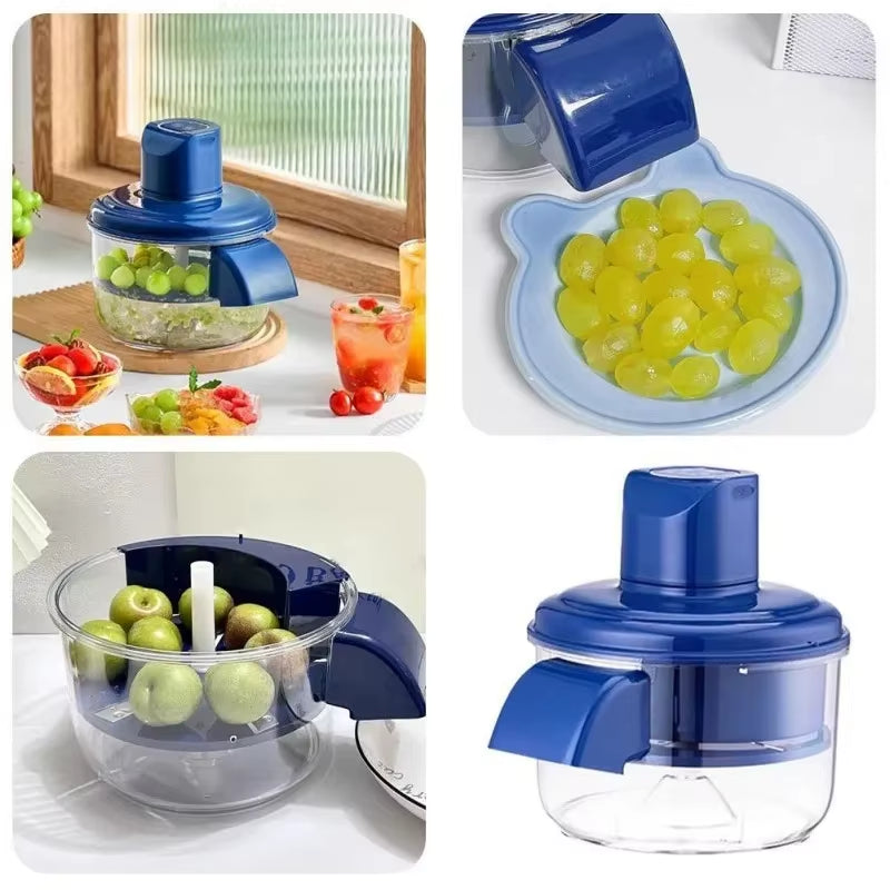 Automatic Electric Machine for Peeling Grapes, Skin Dissolving Hands-Free for Berries and Fruits, Fruit Preparation Tool, Easy P