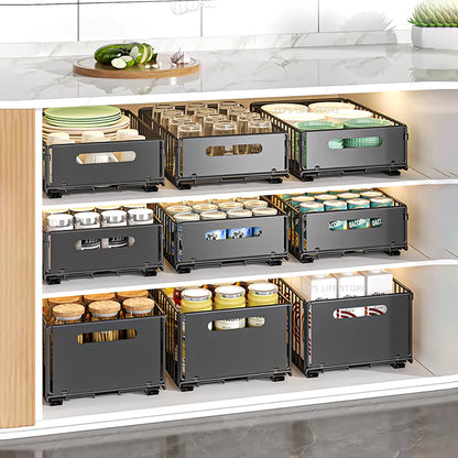 Maximize Your Space with Our Easy Installation Slide-Out Kitchen Storage Rack for Spice and Seasoning Organization
