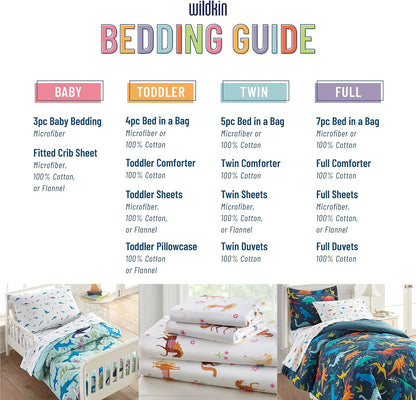 Toddler Comforter in Dinosaur Land - Soft, Lightweight Cotton, Fits Standard Crib Mattress