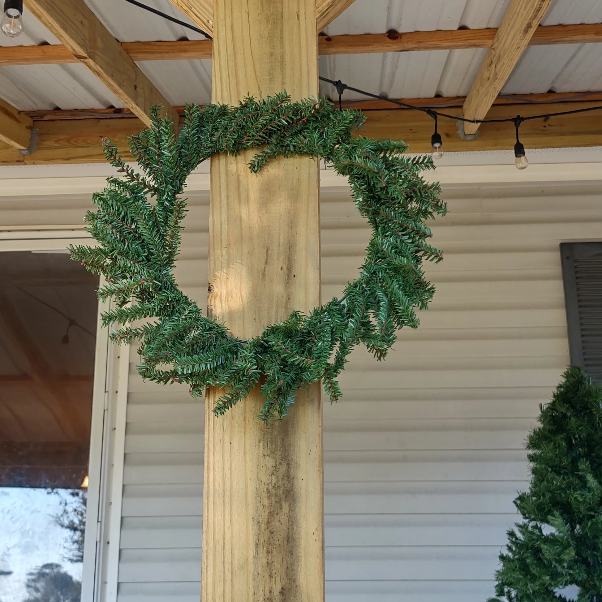 16" Unlit Mini Pine Artificial Christmas Wreath