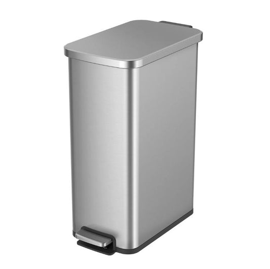 Upgrade Your Kitchen with Our Stylish 13.2 Gallon Stainless Steel Step Trash Can – Perfect for Smart Storage!